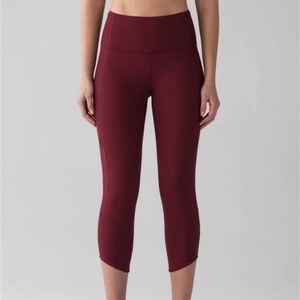Lululemon Body Con Tight Deep Rouge Size 2